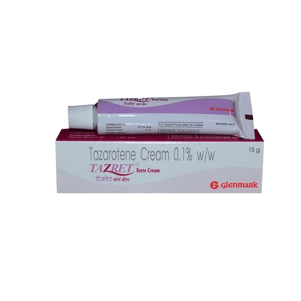 Buy Cheap Tazret Forte Cream 0.1% 20gm | Order Tazarotene Online